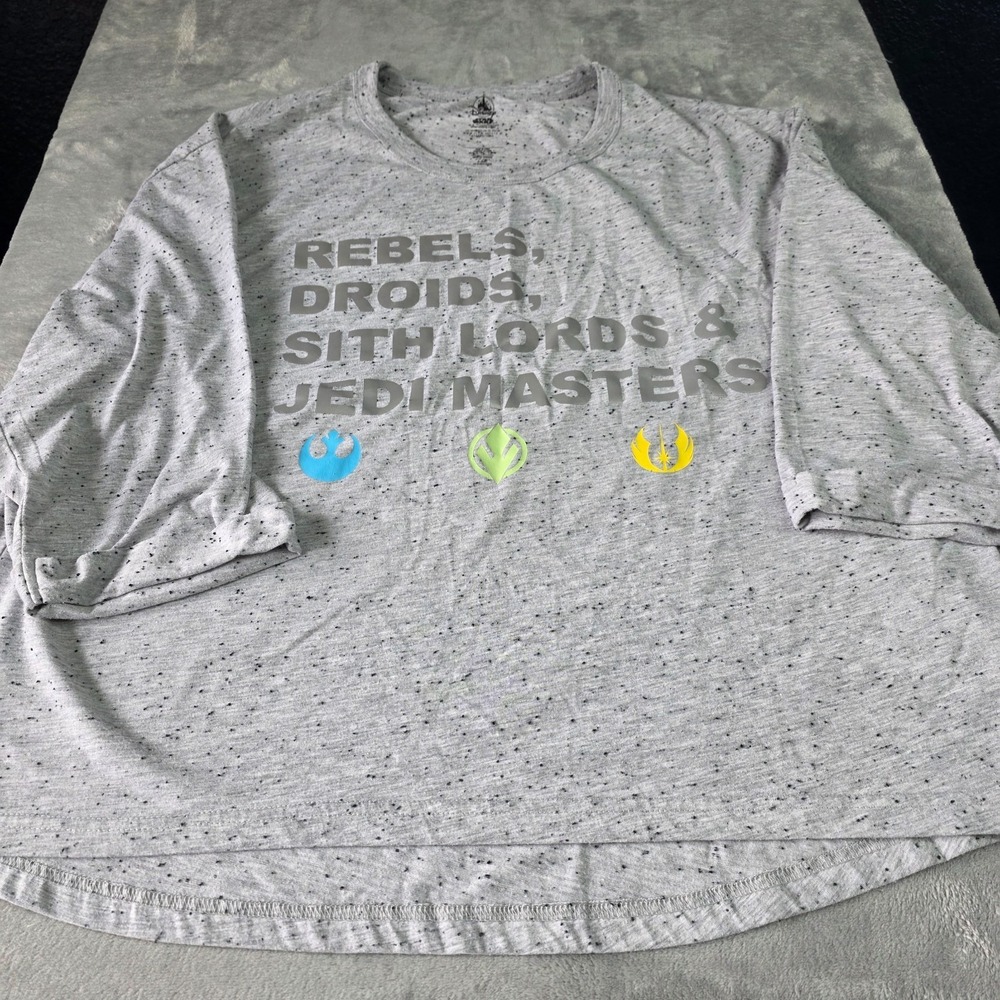 Disney Parks Star Wars Rebel Droids  Sith Jedi Masters Women's Shirt Sz XL‎